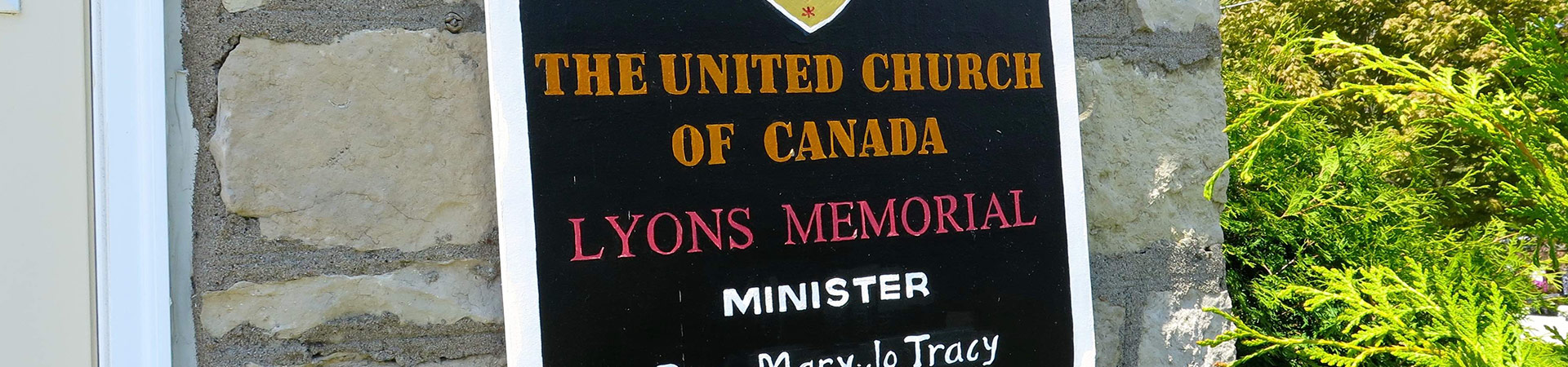 united church of canada sign
