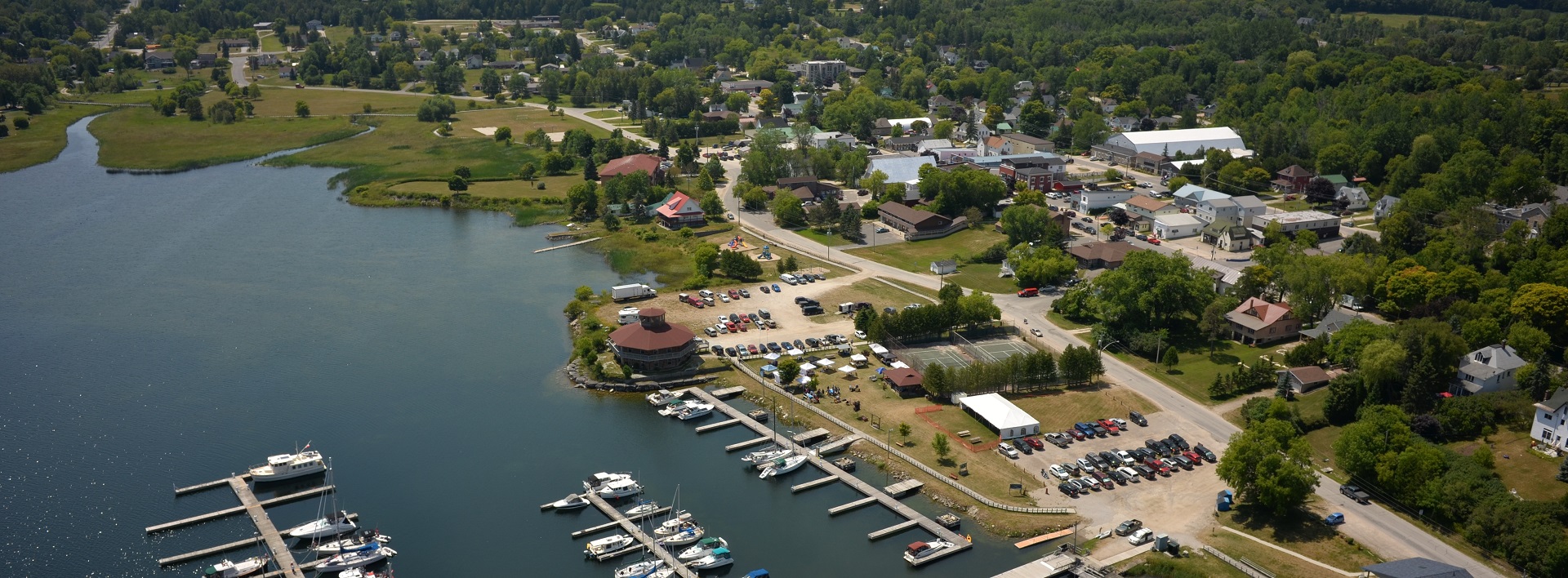 Aerial View of Gore Bay